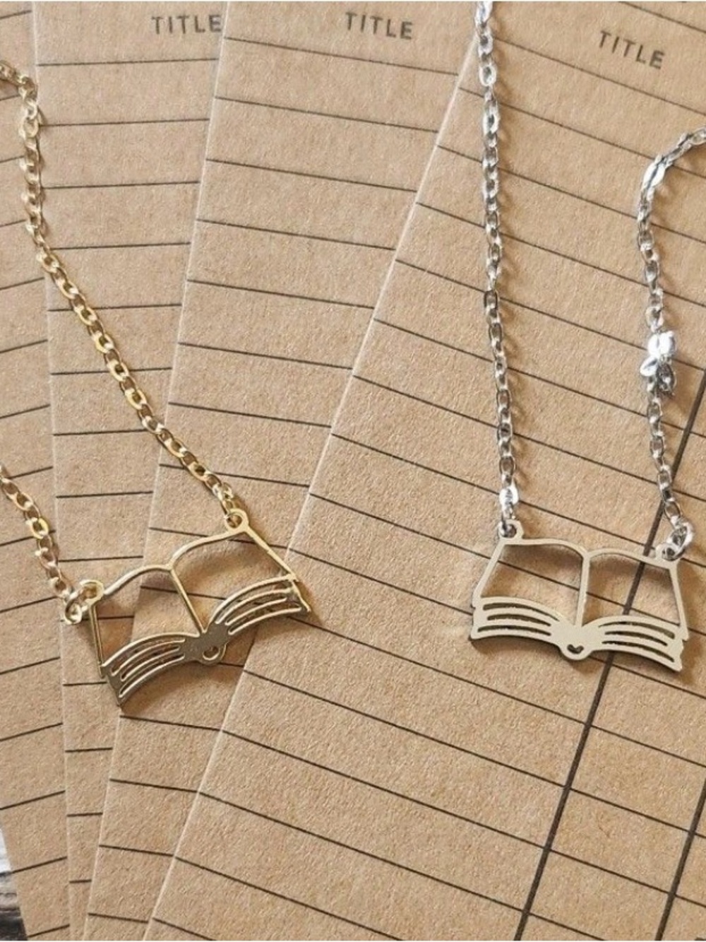 Book Lover Gift…Open Book Necklace - Gold or Silver